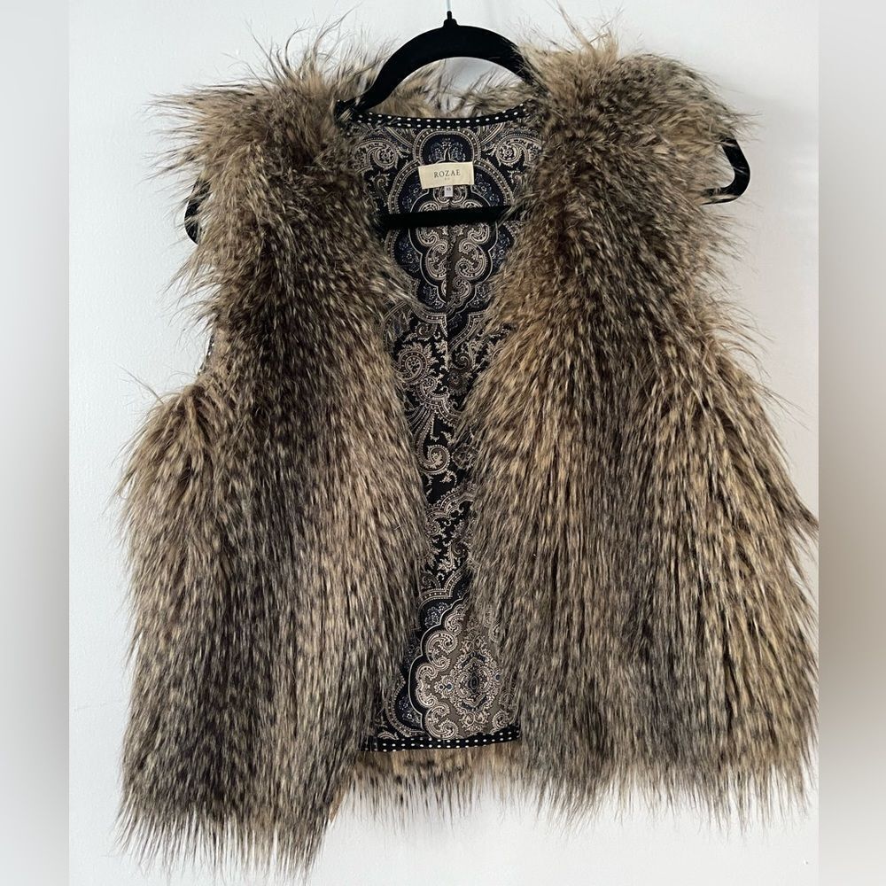 Rozae Nichols Faux Fur Vest